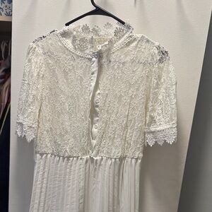 Elegant White Lace Dress